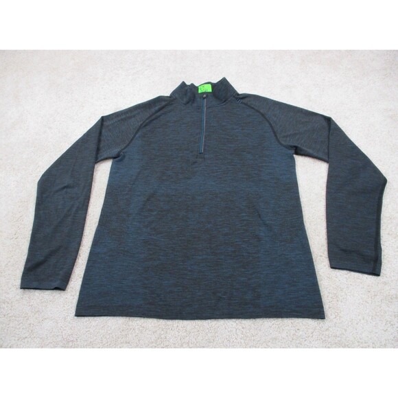 Lululemon Sweater Surge Warm Half Zip Men Small S Blue Athletic Gym Workout - Picture 1 of 13
